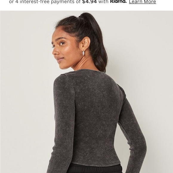 PINK
Shrunken Thermal Notch Long Sleeve Tee - Picture 2 of 2